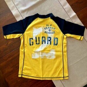 GapKids Swim - Rash Guard - Youth - Yellow / Blue Sleeves